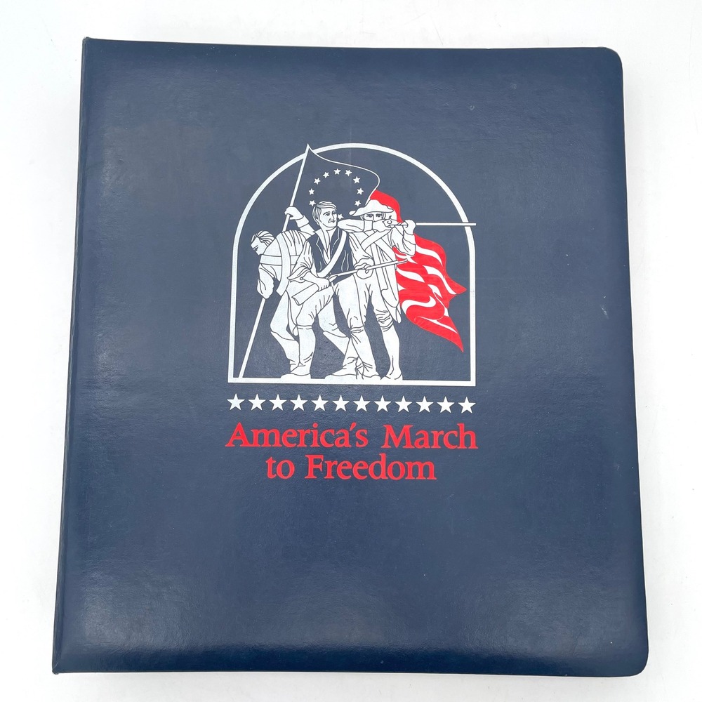 Postal Commemorative Society America's March to Freedom Stamp Book Blue Good